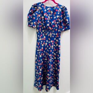 ASOS Blue Floral Midi Dress